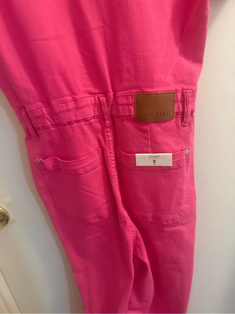Judy blue pink denim jumpsuit nwt small